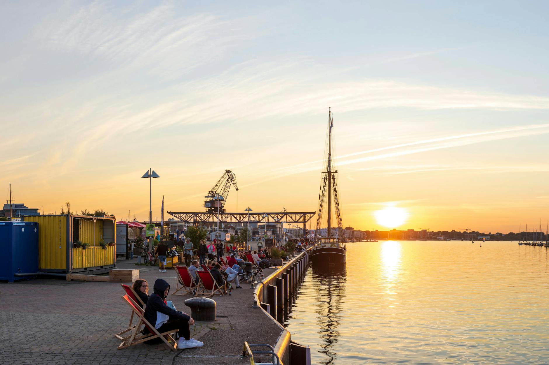 Der Stadthafen in Rostock