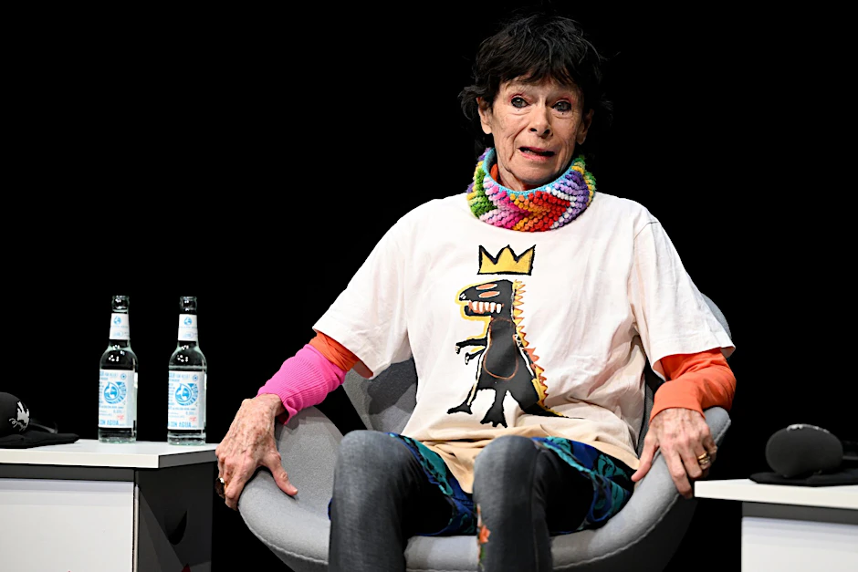 Geraldine Chaplin, Schauspielerin aus den USA, spricht beim Berlinale Talents Event des Films «In the Limelight: Being John & Geraldine».  