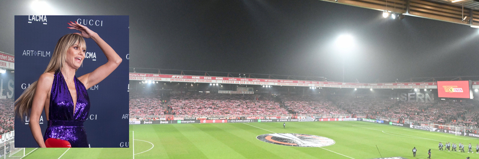 Da kiekste, wa? Heidi Klum wurde mit ihrer TV-Casting-Show vom 1. FC Union einfach mal in der TV-Hitliste weggegrätscht.