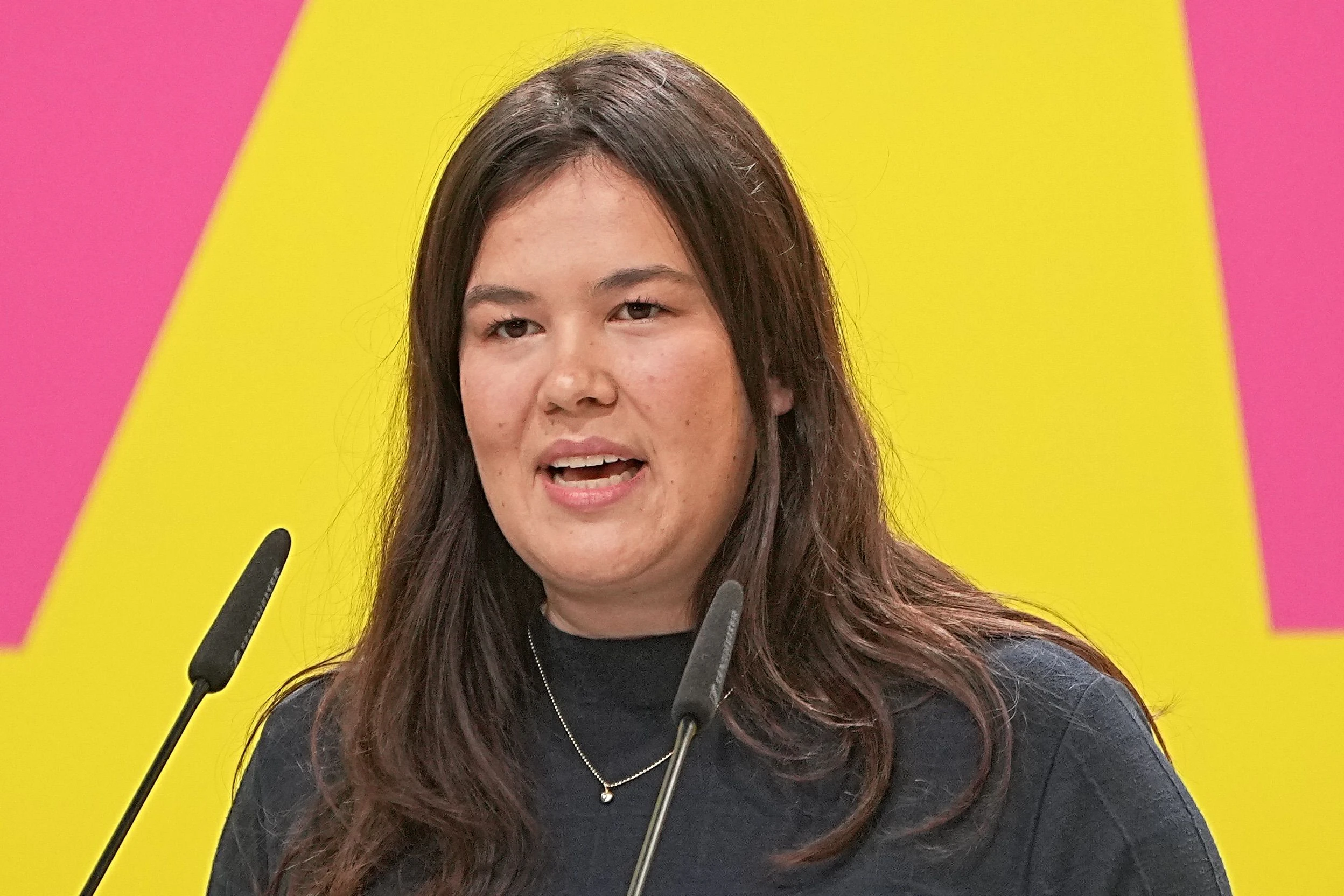 Berlin: Franziska Brandmann, Bundesvorsitzende der Jungen Liberalen, spricht beim Parteitag der FDP. 
