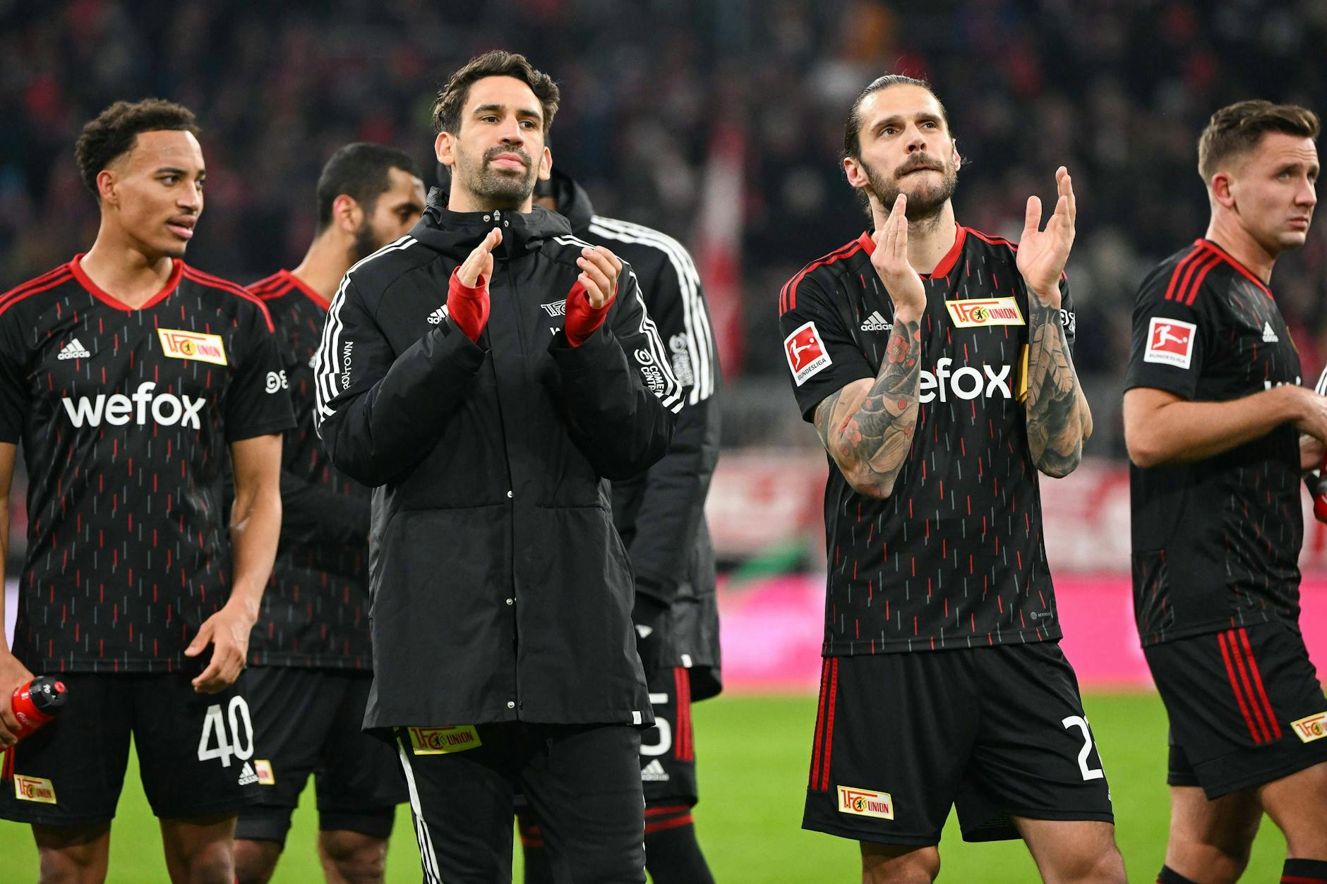 Jamie Leweling, Rani Khedira und Christopher Trimmel (v.l.n.r.) mussten mit Union Berlin die erste Pleite des Kalenderjahres hinnehmen.