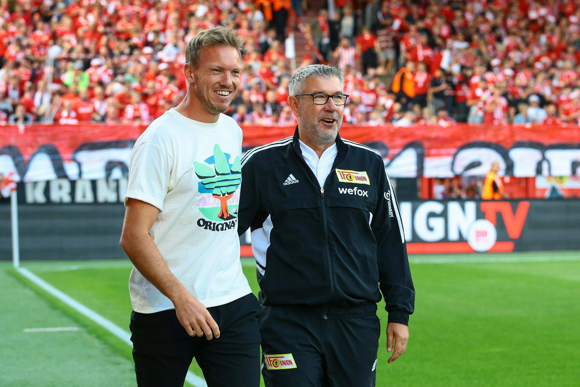 Unterschiedliche Vorzeichen vor dem Wiedersehen: Julian Nagelsmann steht beim FC Bayern unter Druck. Urs Fisher schwebt mit dem 1. FC Union auf Wolke sieben.