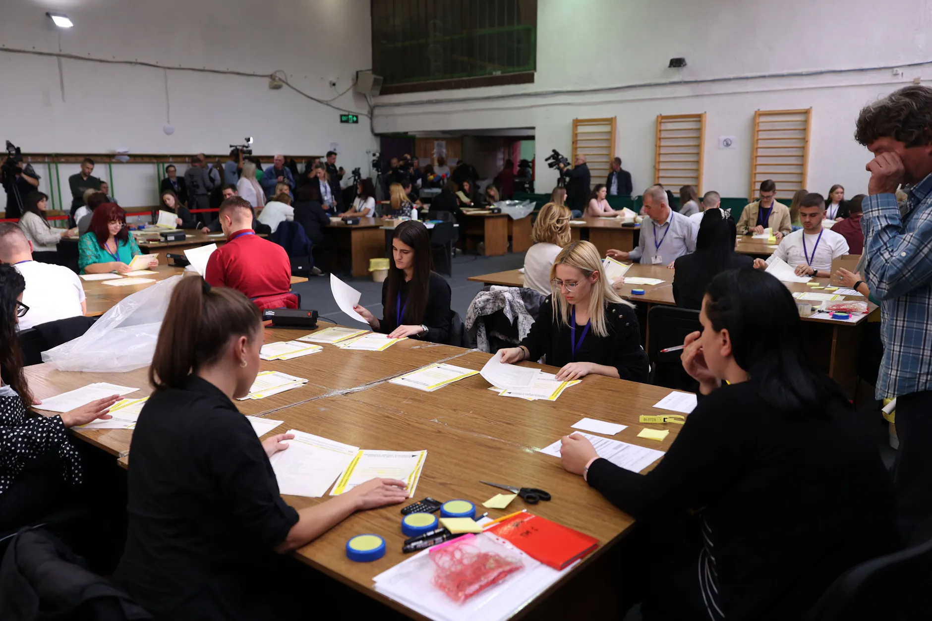 Auszählung der Wahlscheine