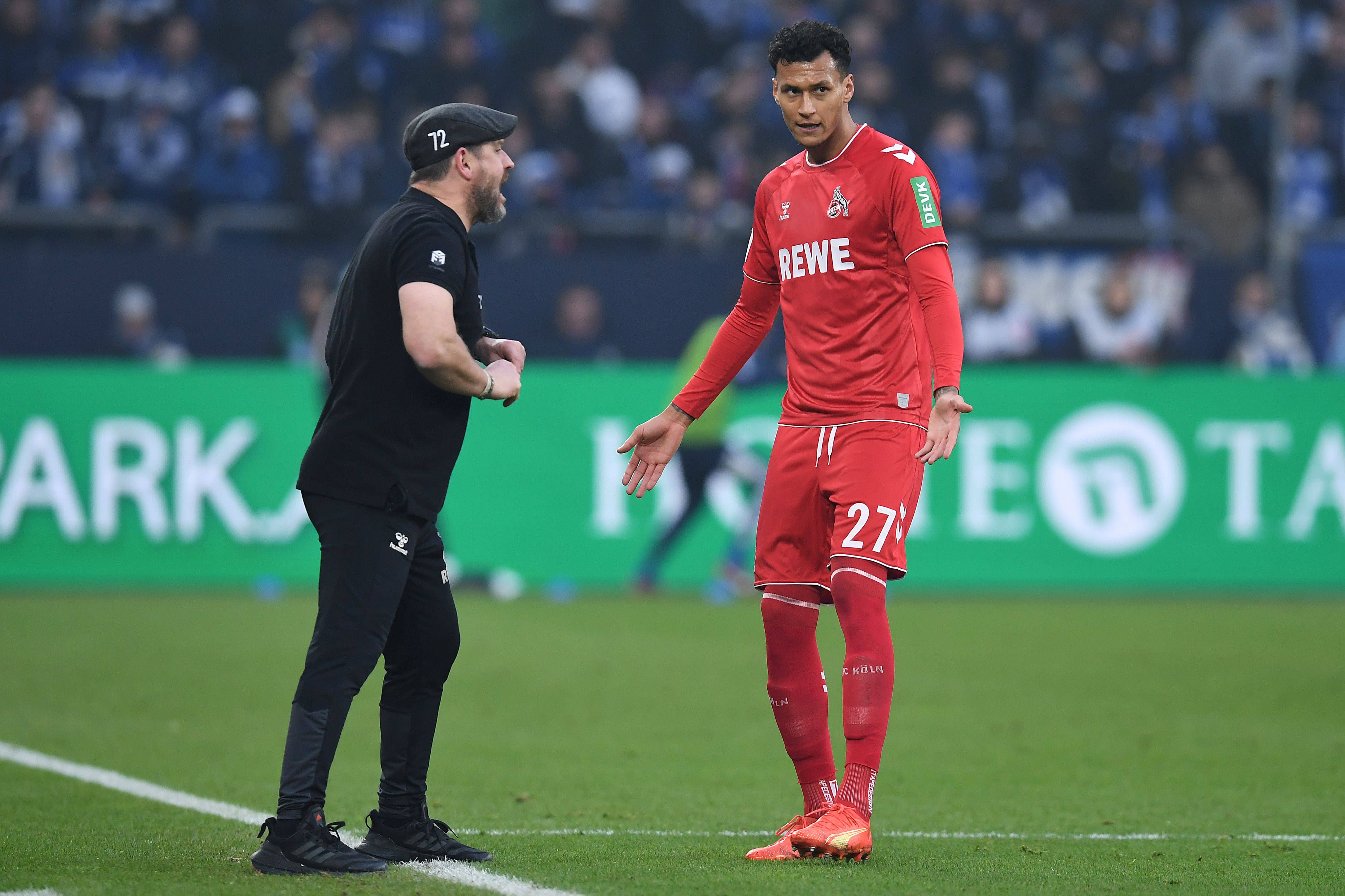 Image - „Bist du bescheuert?“: So herzlich begrüßte Steffen Baumgart Ex-Hertha-Stürmer Davie Selke in Köln