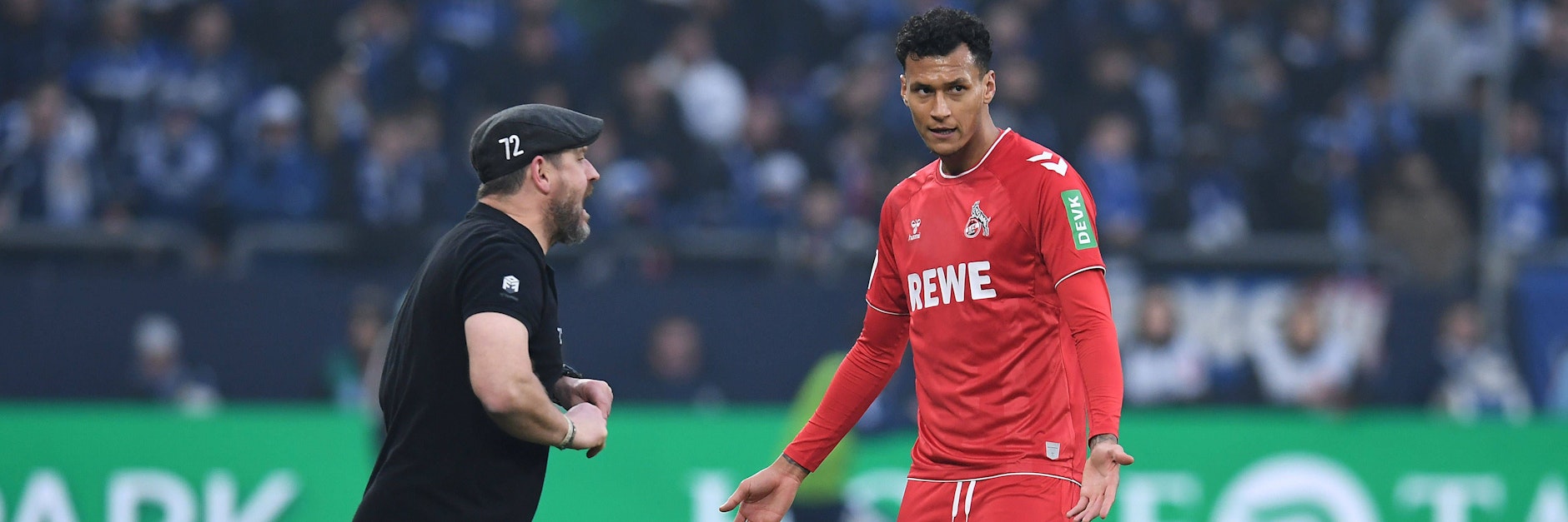 Kölns Trainer Steffen Baumgart verpasste Ex-Hertha-Stürmer Davie Selke in Köln an dessen ersten Tag direkt eine Ansage.