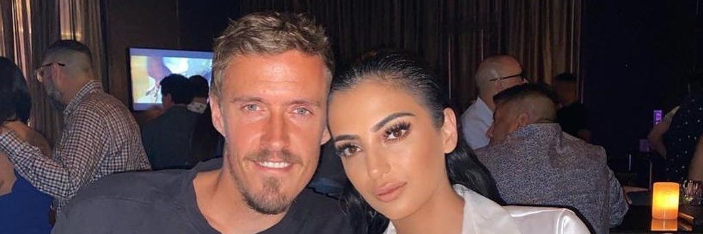 Max Kruse mit seiner Ehefrau Dilara. Der ehemalige Star des 1. FC Union kämpft gegen das Karriereende. 