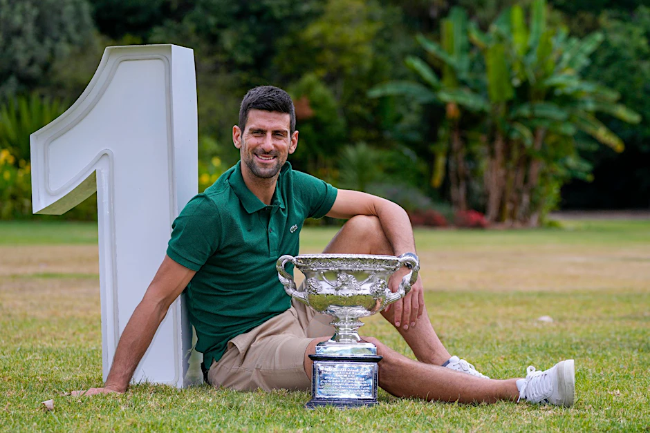 ARCHIV - Stellte eine neue Bestmerke auf: Novak Djokovic.  