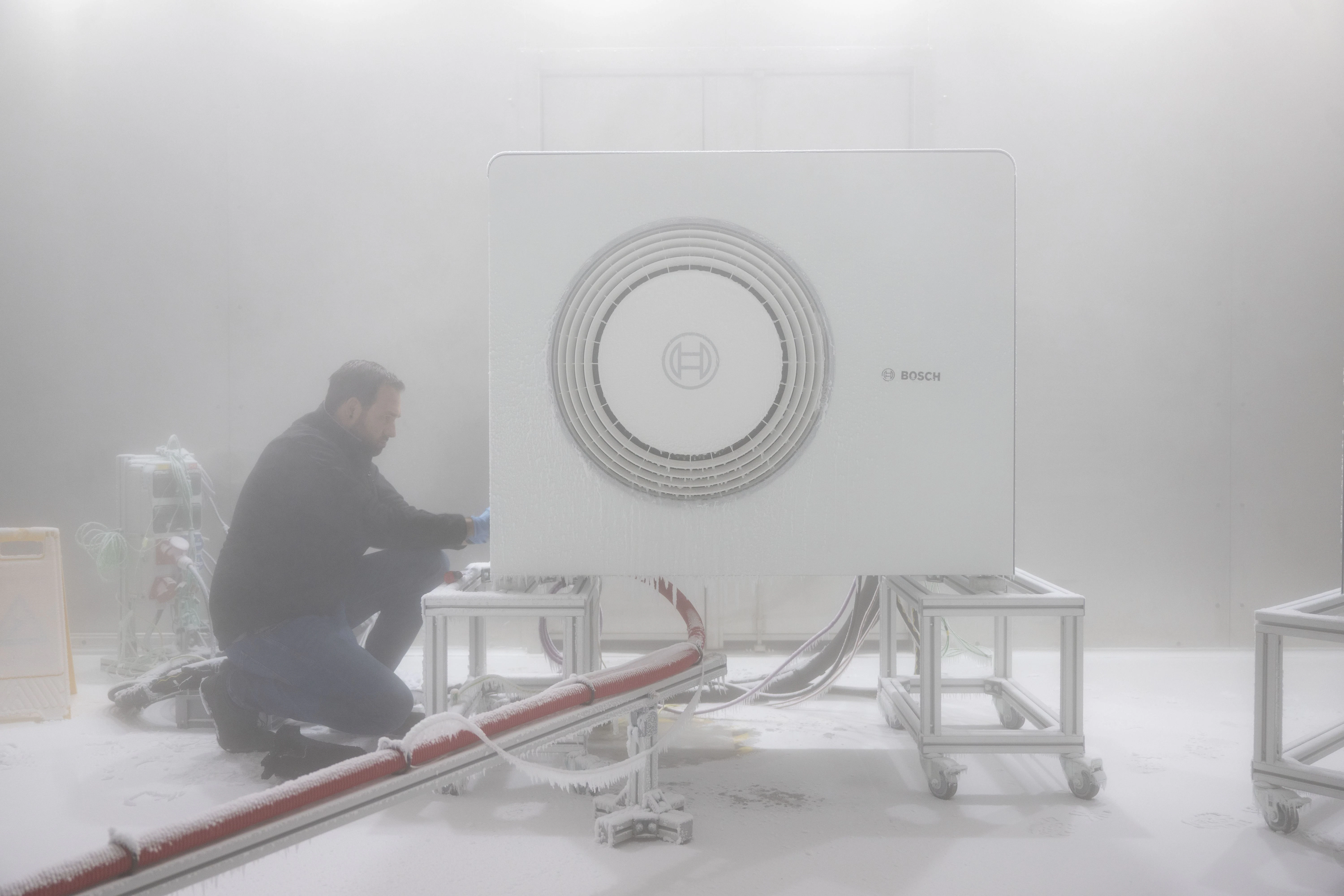 Eine Wärmepumpe von Bosch