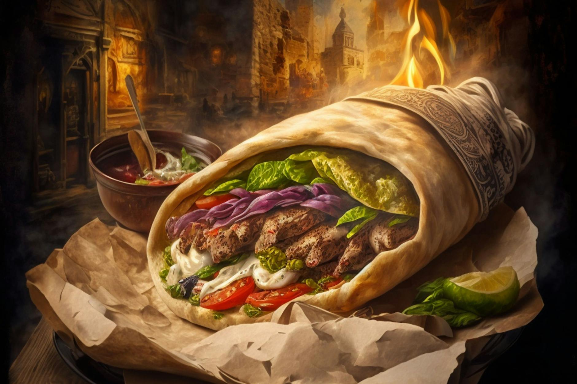 Griechische Pita schmecken gefüllt und gerollt oder pur zum Dippen in leckerem Zaziki.