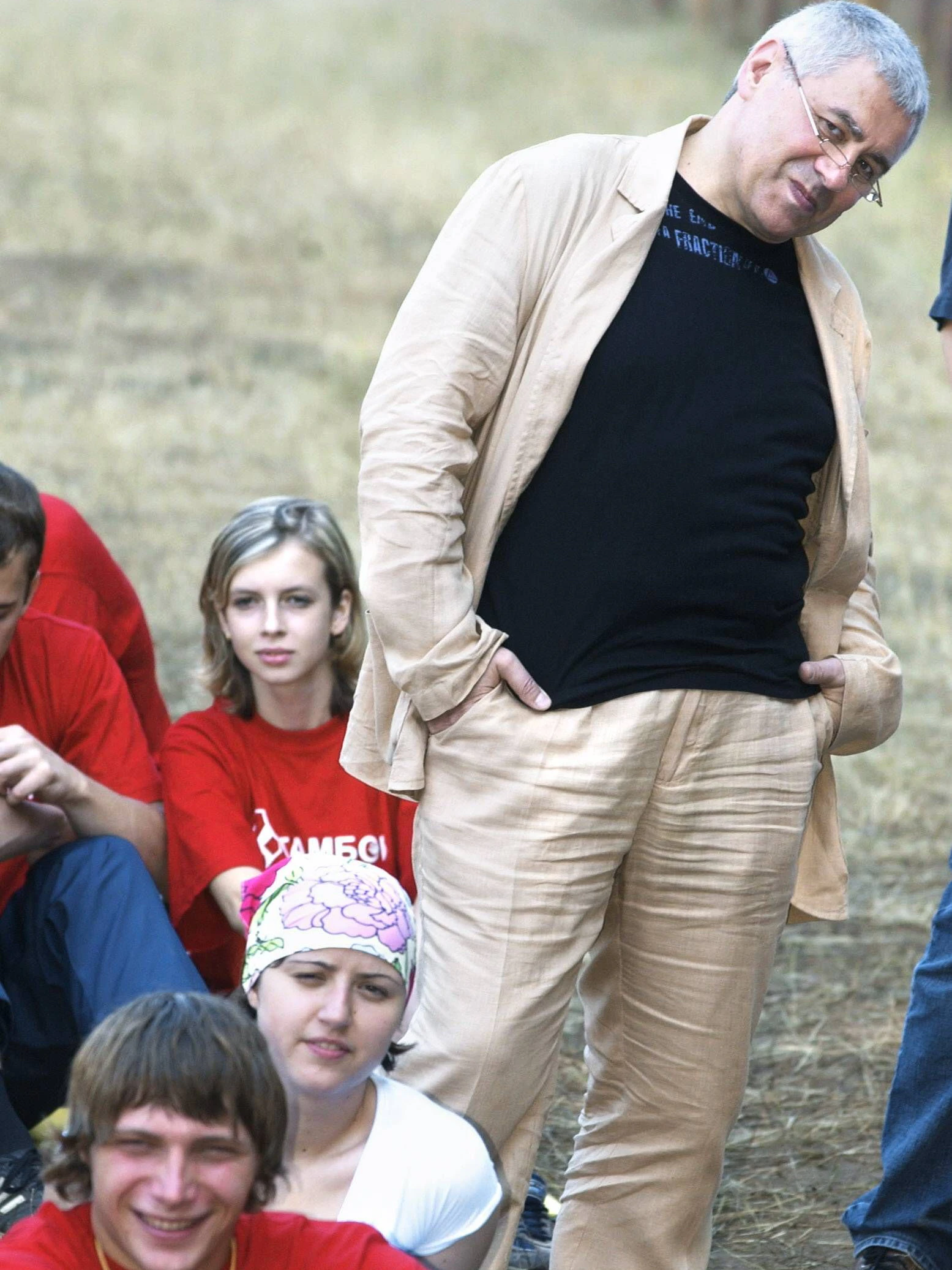 Gleb Pawlowski während der Jugendbewegung „Naschi“ 2005.