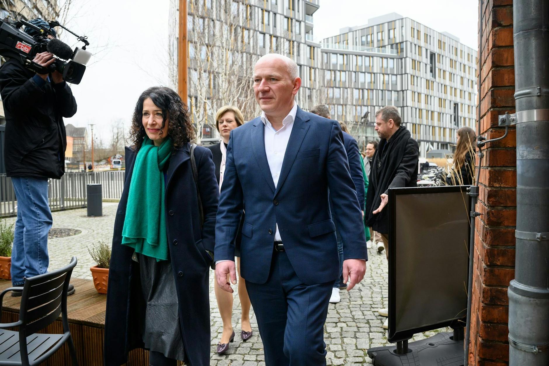 Bettina Jarasch (Bündnis 90/Die Grünen) und Kai Wegner (CDU) 