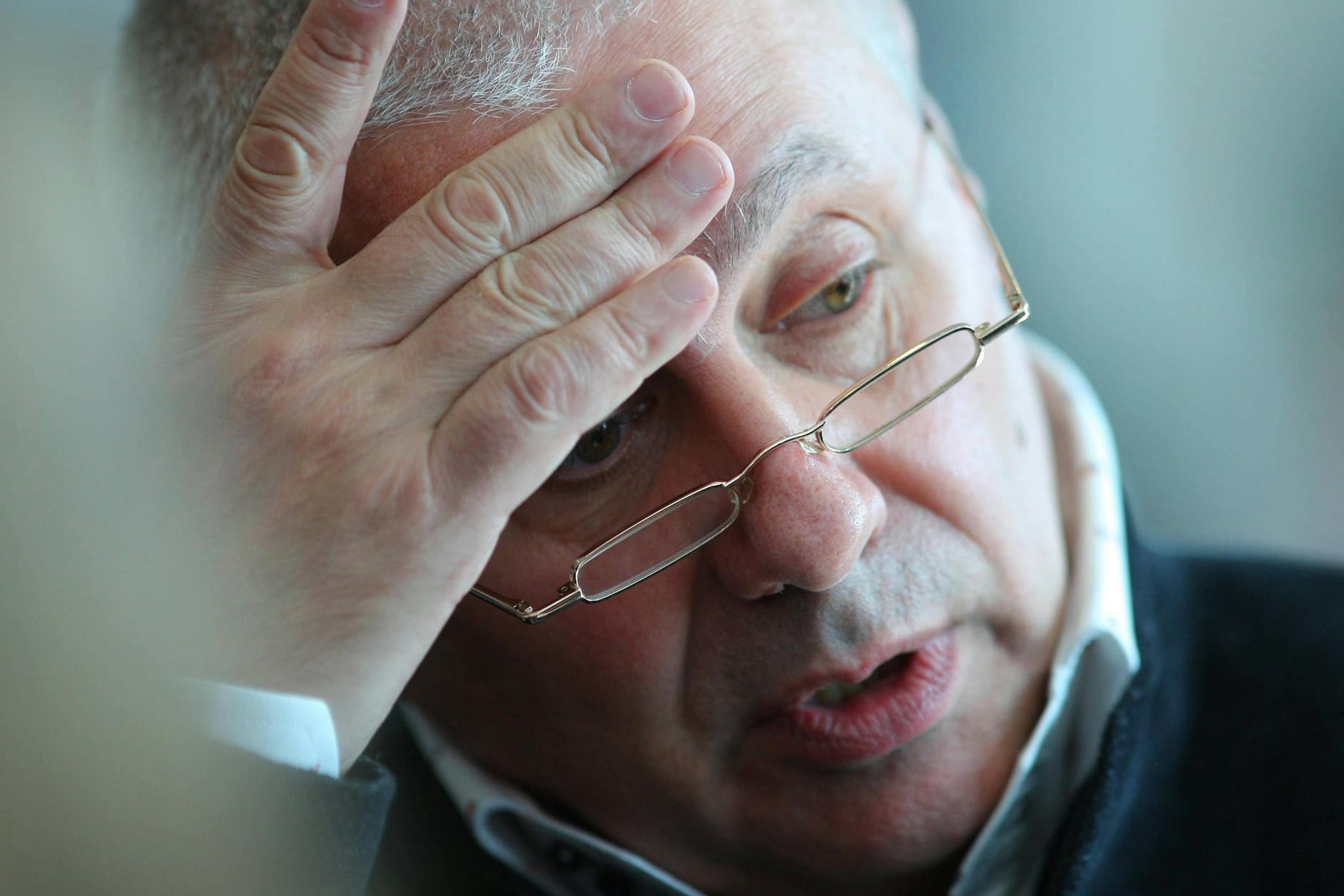 Gleb Pawlowski während einer Konferenz