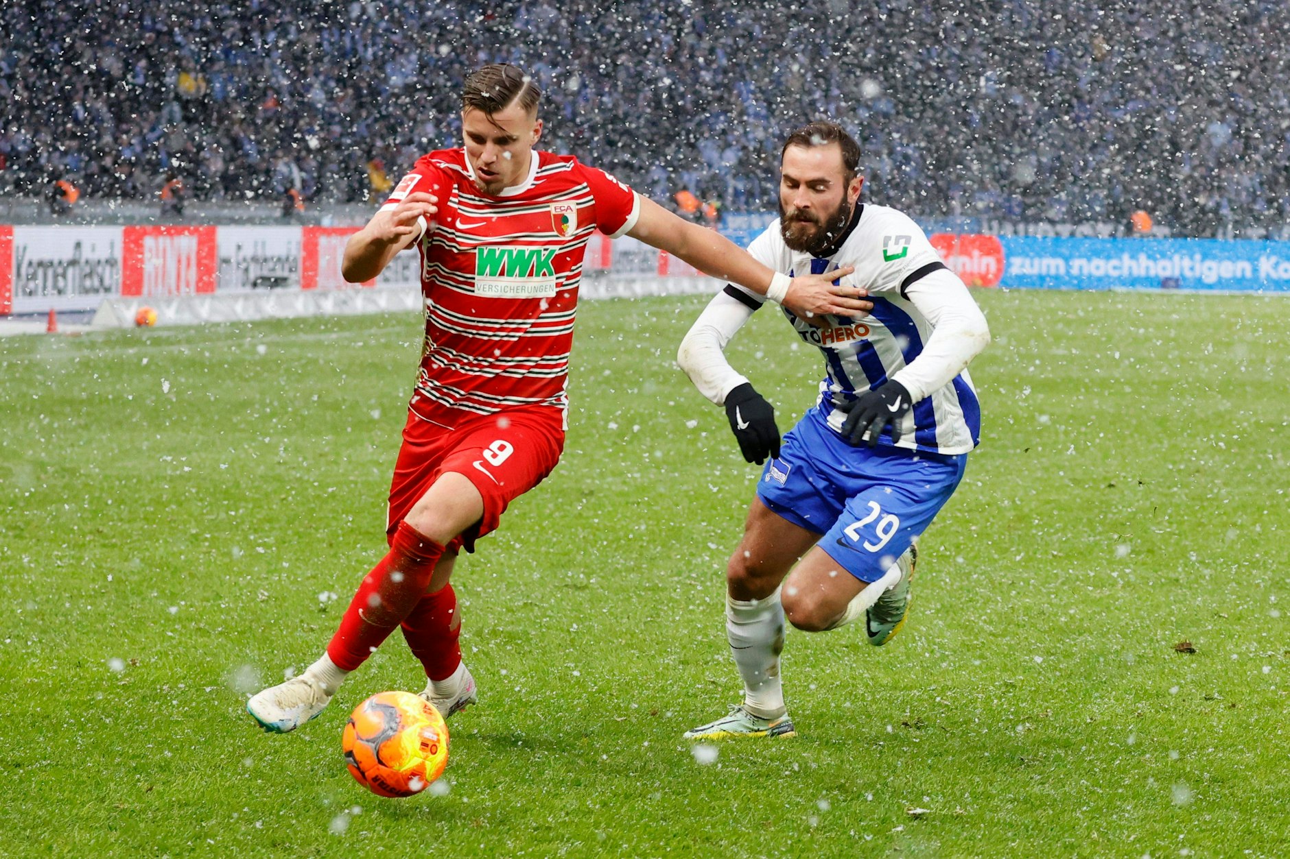 Wird für Hertha BSC immer wertvoller und ließ sich auch gegen Augsburg nicht ausspielen: Mittelfeldmann Lucas Tousart.