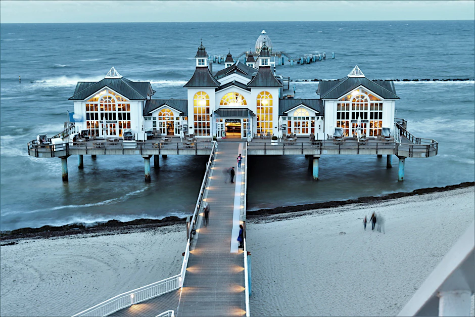 Seebrücke in Sellin auf Rügen. Wird man von dort bald auf ein riesiges LNG-Terminal blicken?