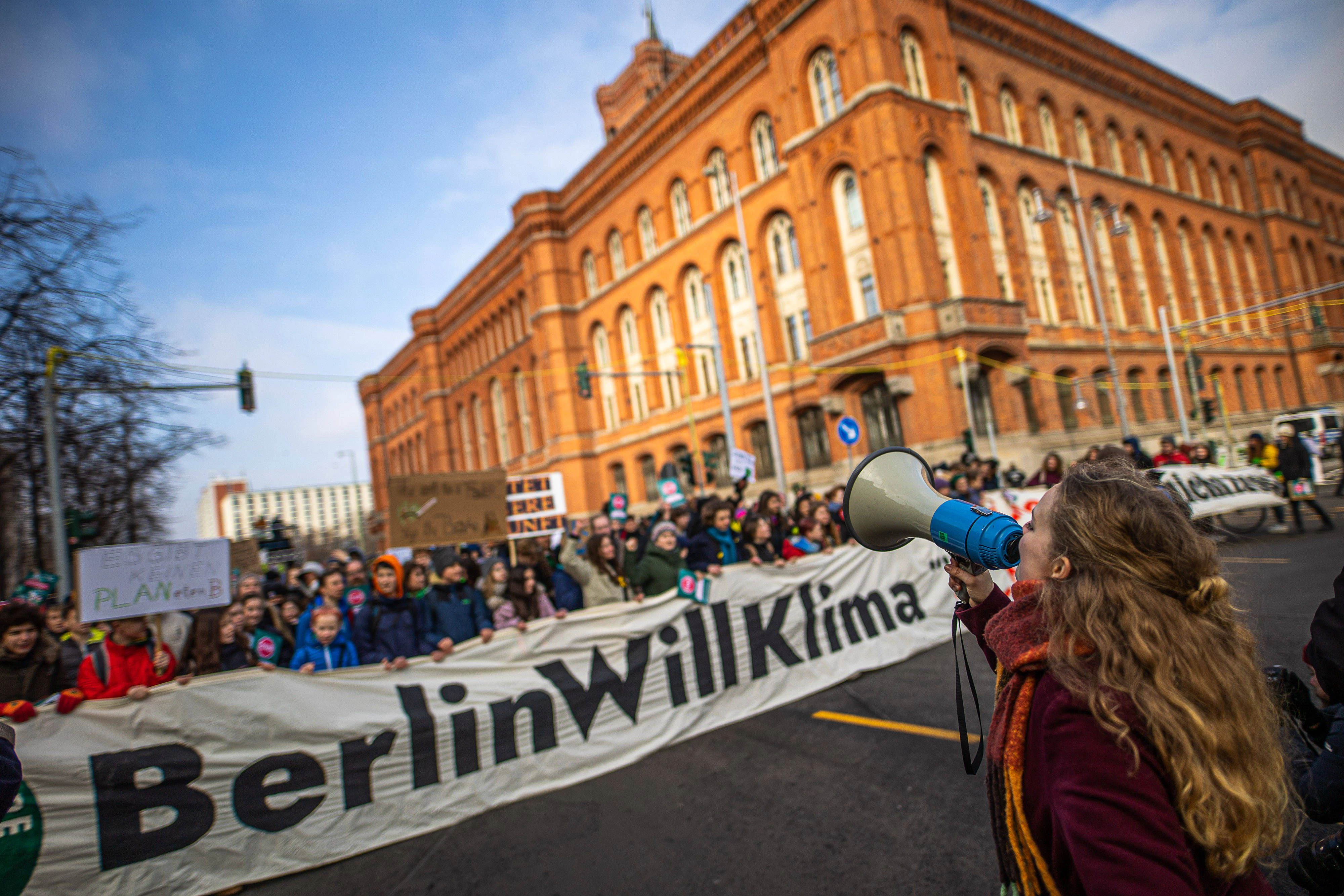 Klima-Demo am 10. Februar in Berlin.
