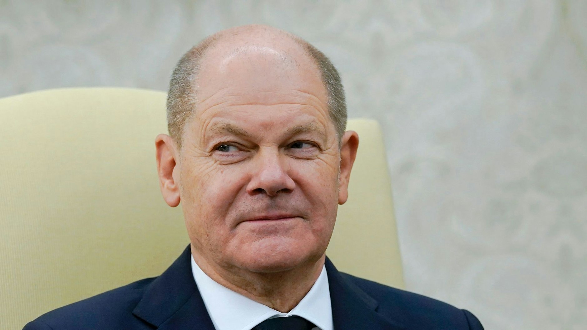 Bundeskanzler Olaf Scholz ist zum zweiten Mal in seiner Amtszeit nach Washington gereist. Foto: Susan Walsh/AP