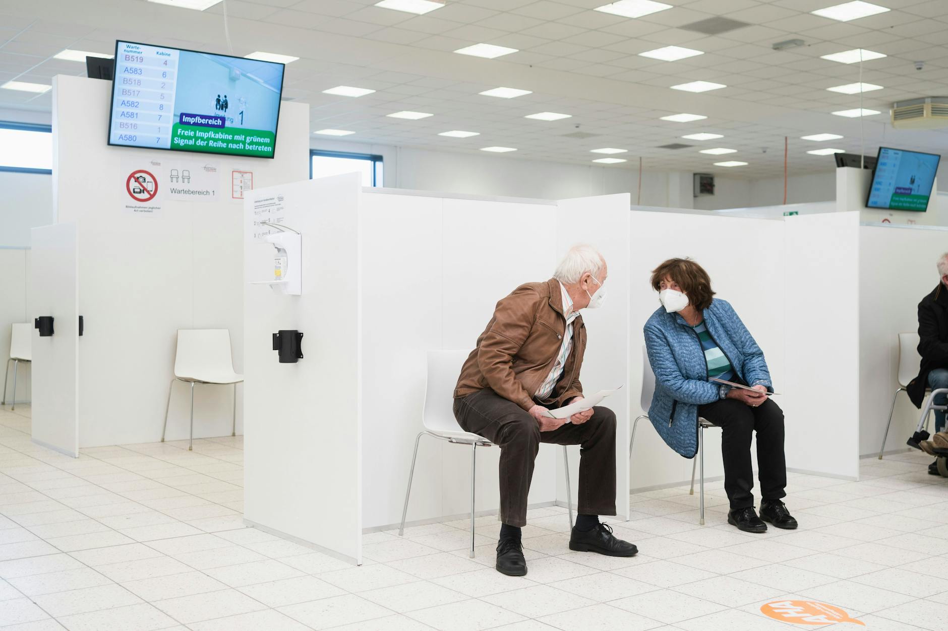 Ein Impfzentrum in Gütersloh. 