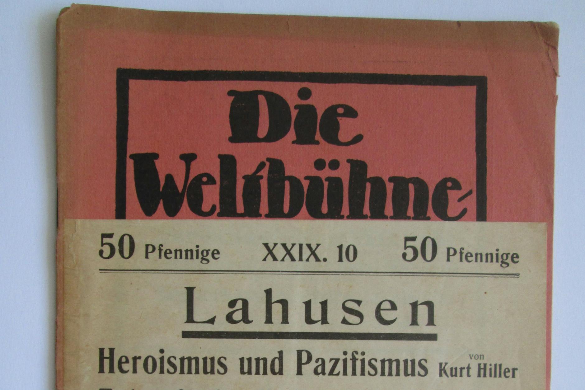 Cover samt Banderole der letzten Ausgabe vom 7. März 1933