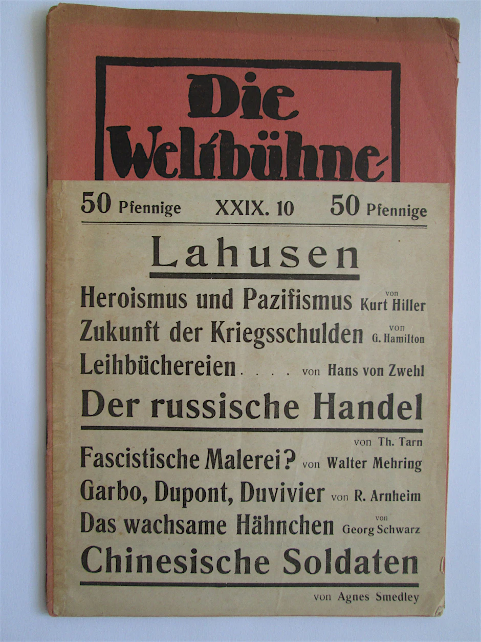 Cover samt Banderole der letzten Ausgabe vom 7. März 1933