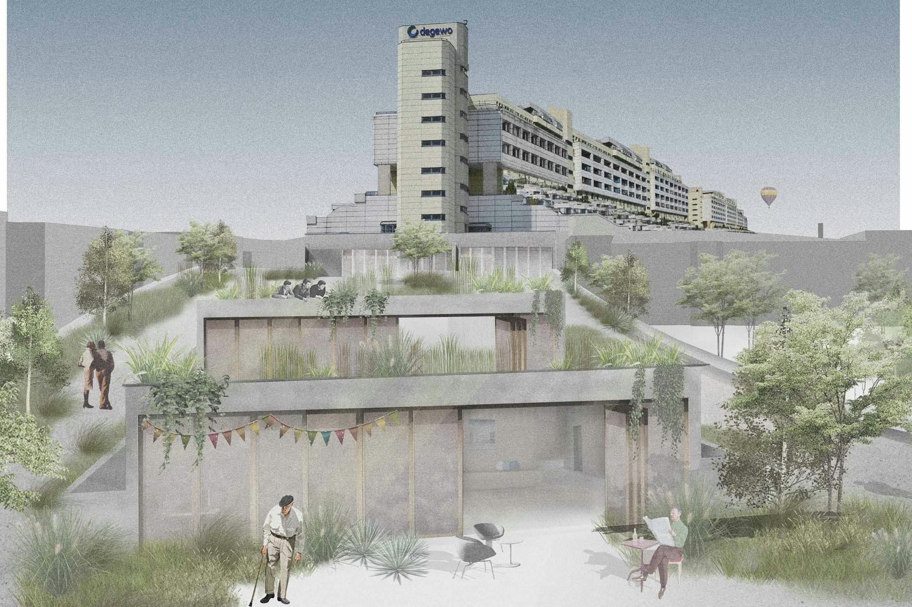 Die Arbeit „Tausche Auto gegen Zweiraumwohnung“ von Viktoria Reiter, Sarah Schernthaner, Helen Weitrub und Julian Widiger siegte in der Sparte konstruktiver Ingenieurbau. 