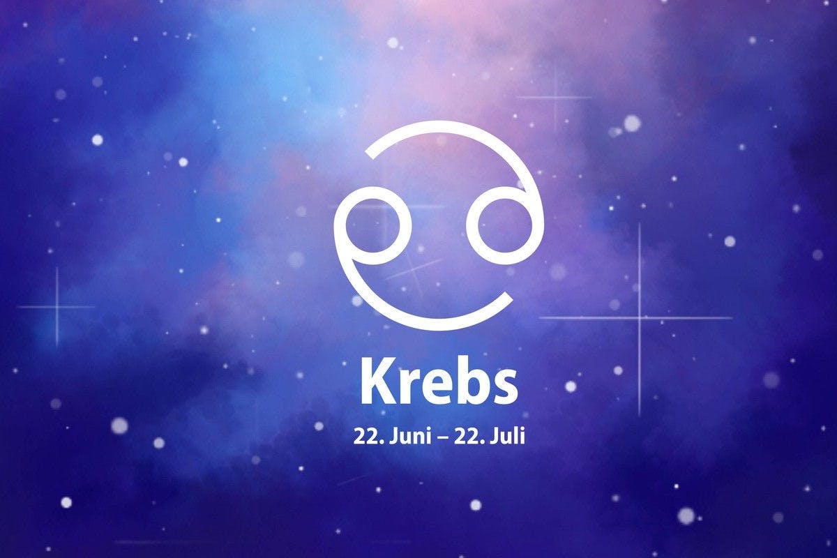 Zum Sternzeichen Krebs gehören alle, die zwischen dem 21. Juni und dem 22. Juli geboren wurden.