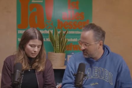 Luisa Neubauer und Kurt Krömer werben für den Klima-Volksentscheid.