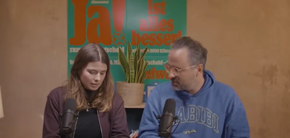 Luisa Neubauer und Kurt Krömer werben für den Klima-Volksentscheid.