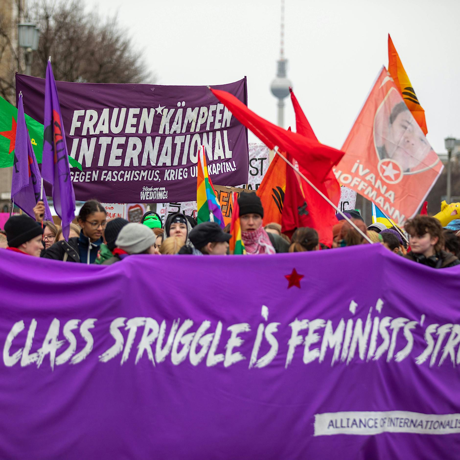 So lief der Frauentag in Berlin: Feminismus-Fest auf der Frankfurter Allee