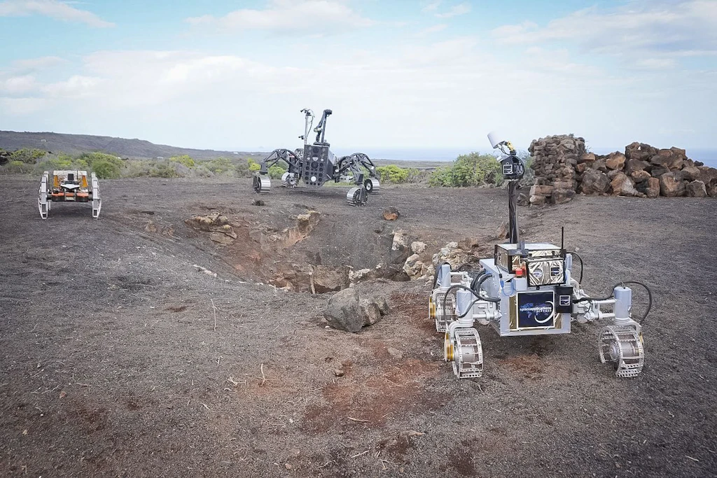 Lanzarote: Autonome Mond-Rover erkunden Lavahöhle