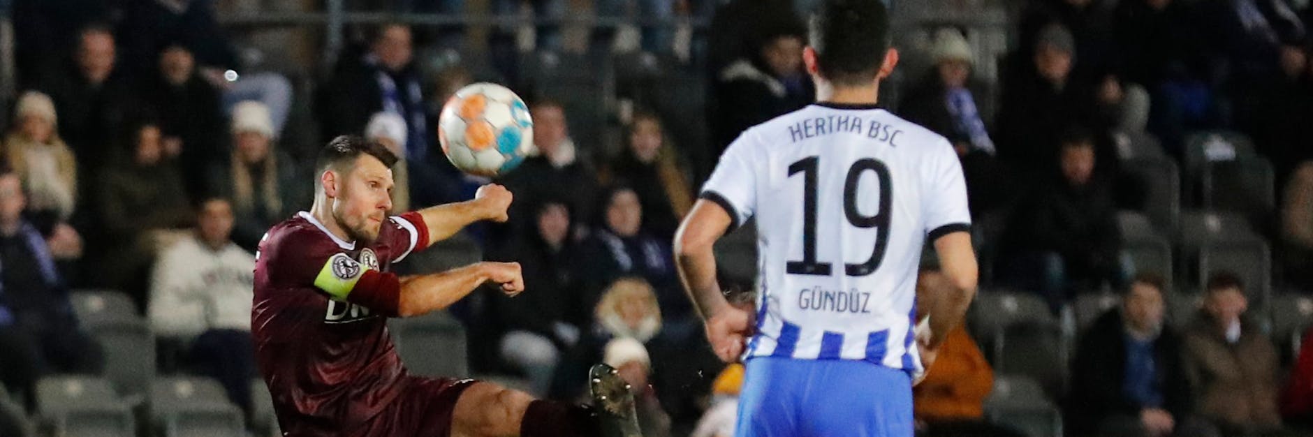 BFC-Kapitän Niklas Brandt zog gegen die U23 von Hertha BSC voll durch und will nun auch gegen den FC Viktoria einen Dreier.