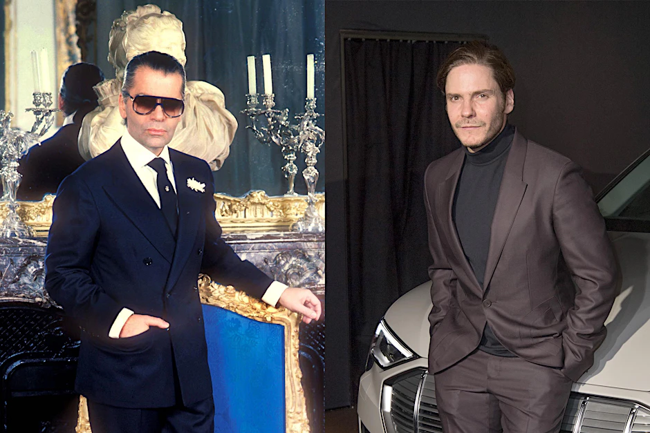 Jungenhafter Charme versus kapriziöses Charisma: Daniel Brühl (rechts) wird Lagerfeld spielen.