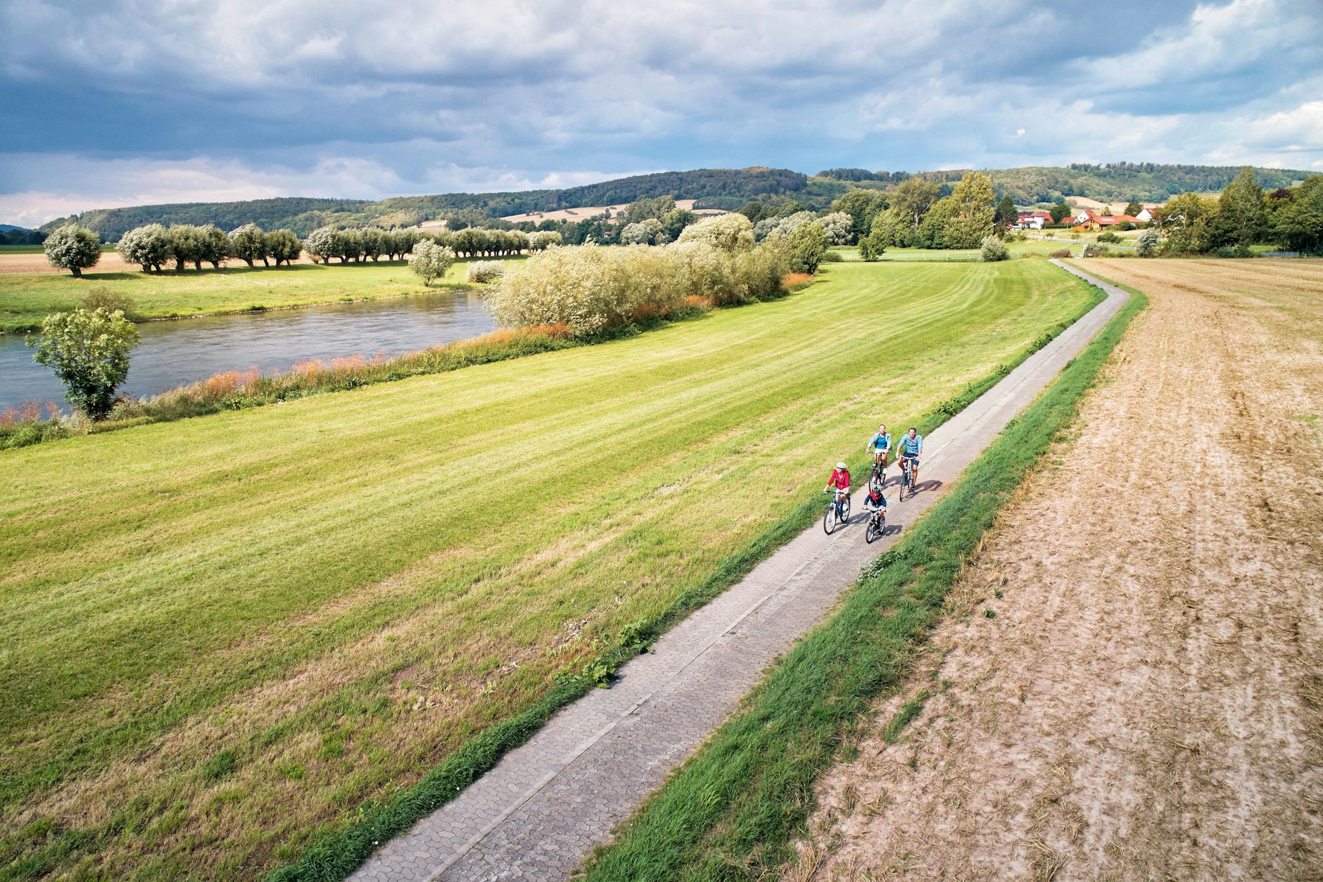 Der beliebteste Radfernweg Deutschlands bleibt der Weser-Radweg: Er landete auf Platz eins des veröffentlichten Rankings. 