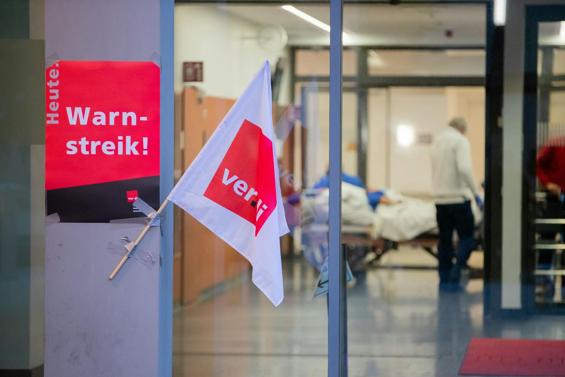 Für Dienstag und Mittwoch hat Verdi zum Warnstreik im Gesundheitswesen aufgerufen.