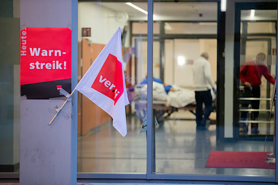 Für Dienstag und Mittwoch hat Verdi zum Warnstreik im Gesundheitswesen aufgerufen.