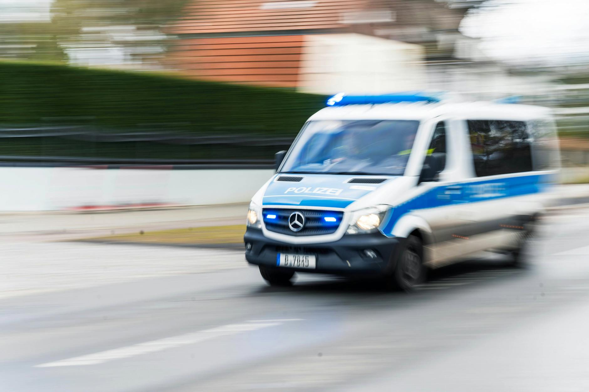 Die Berliner Polizei im Einsatz.