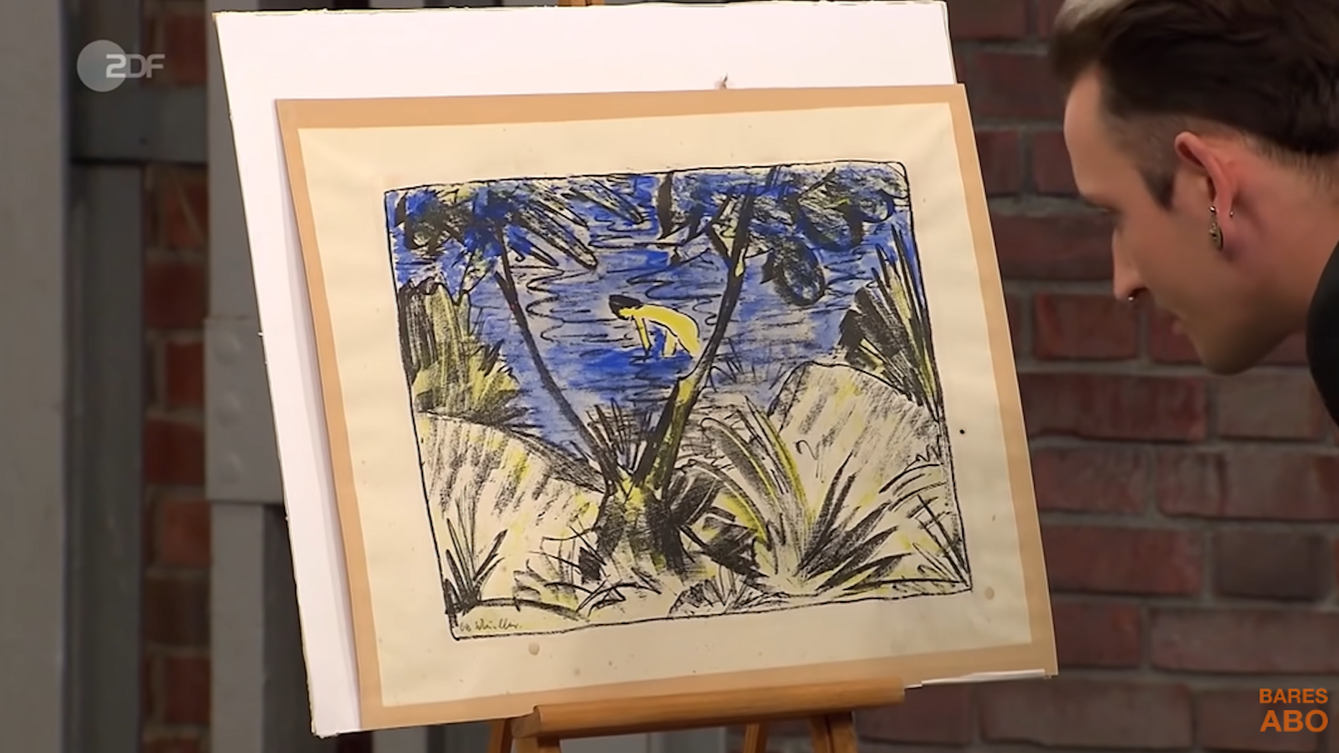 „Bares für Rares“-Händler Fabian Kahl war sofort verliebt in das Kunstwerk von Otto Mueller.