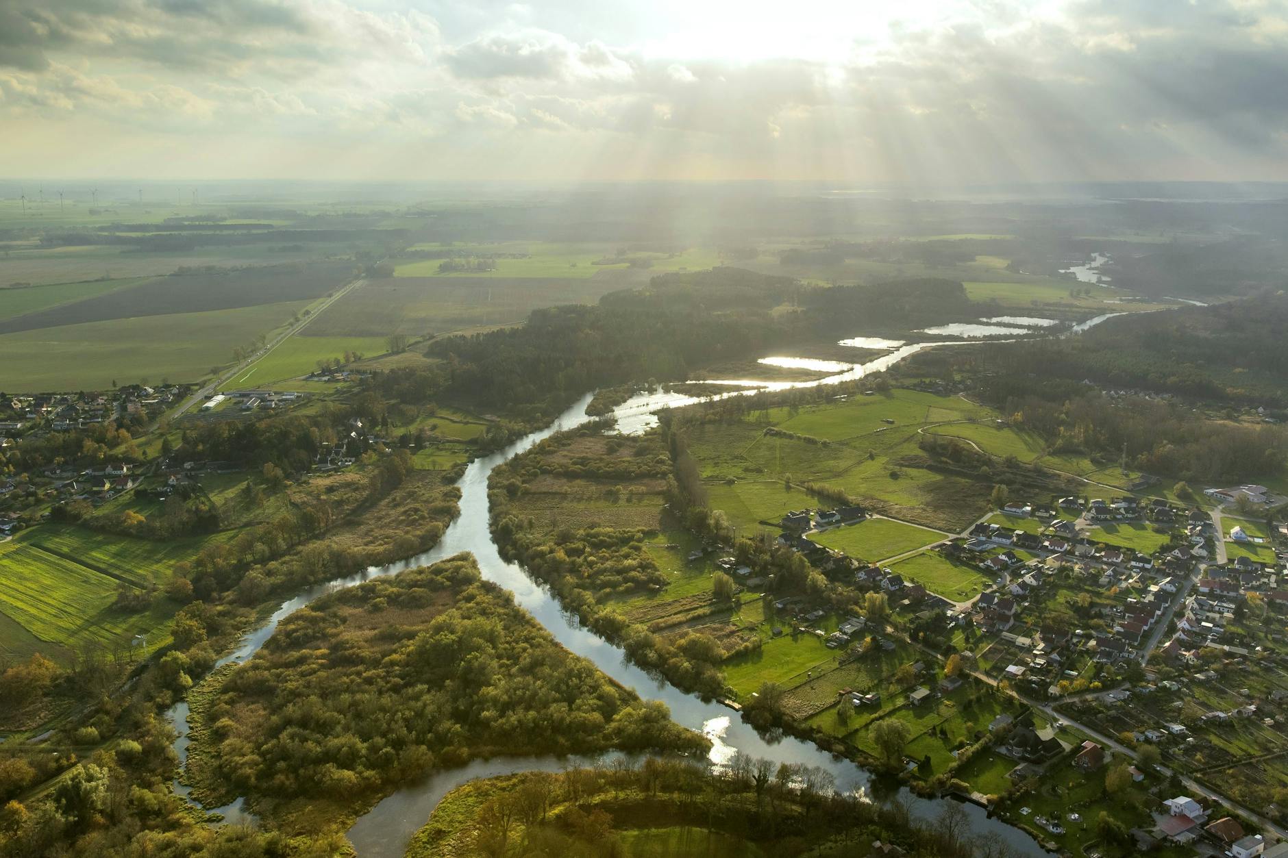 Die Hansestadt Demmin an der Peene.