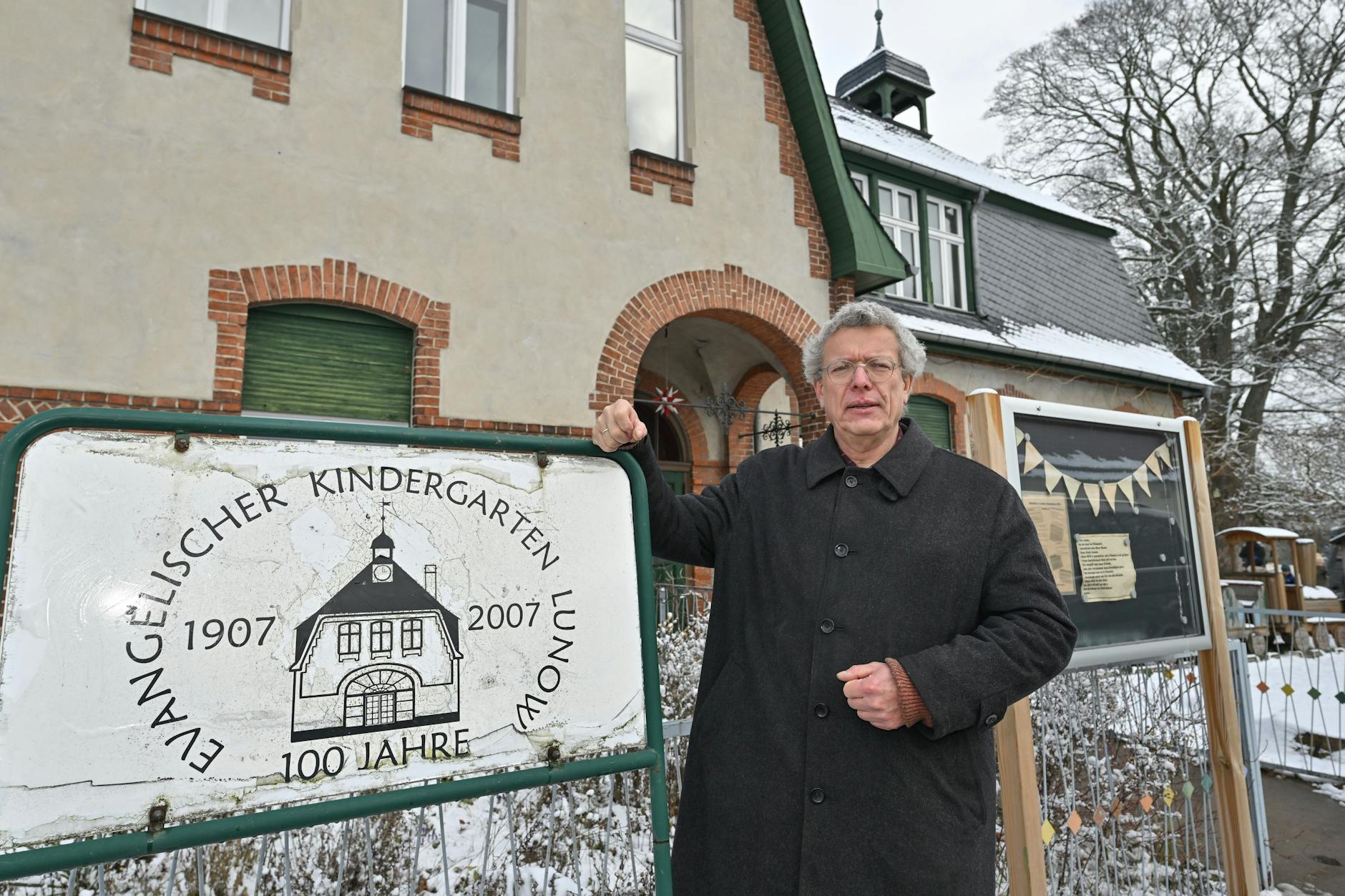 Pfarrer Thomas Berg, Pfarrer vor dem Evangelischen Kindergarten Lunow