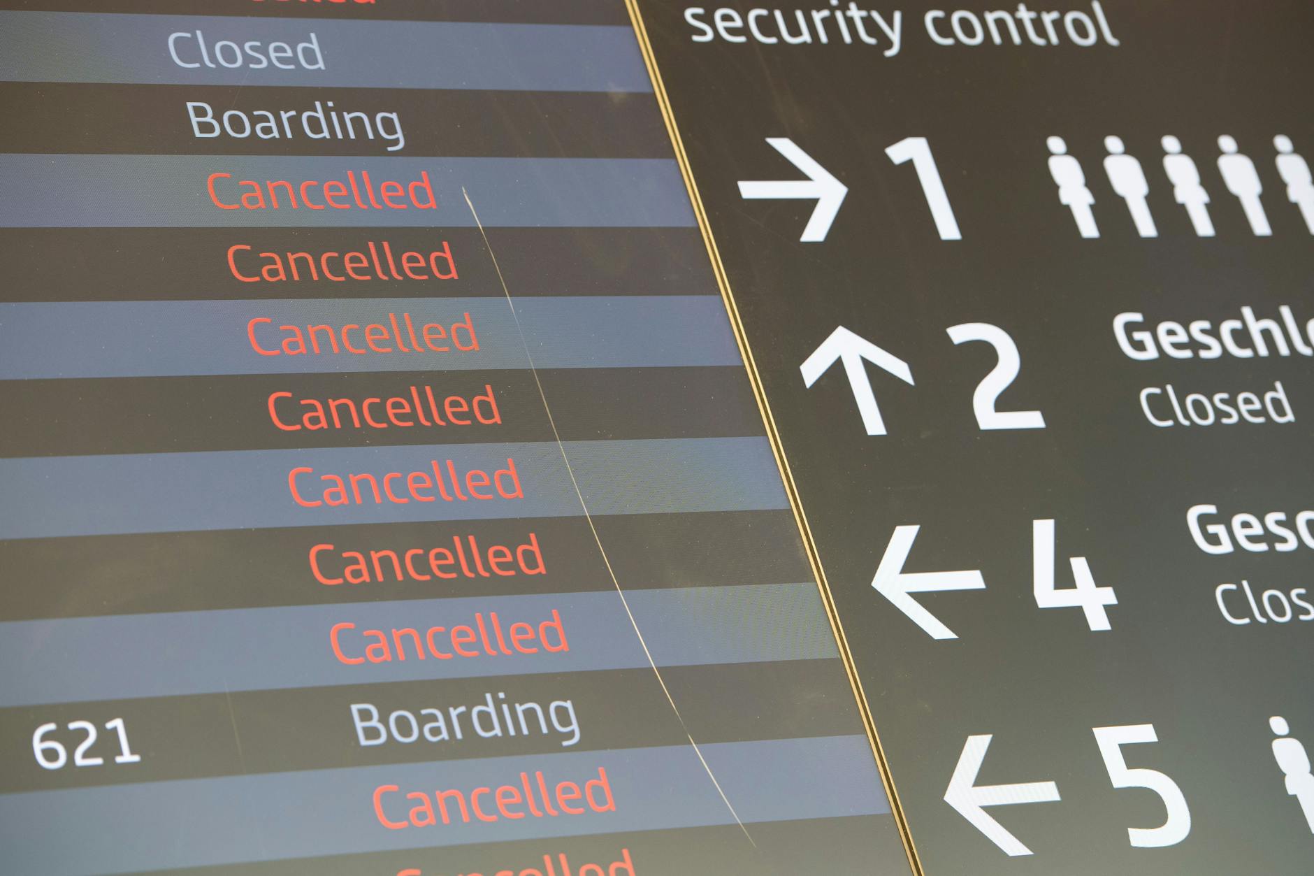 Am Montag dürften am BER viele Flüge ausfallen.