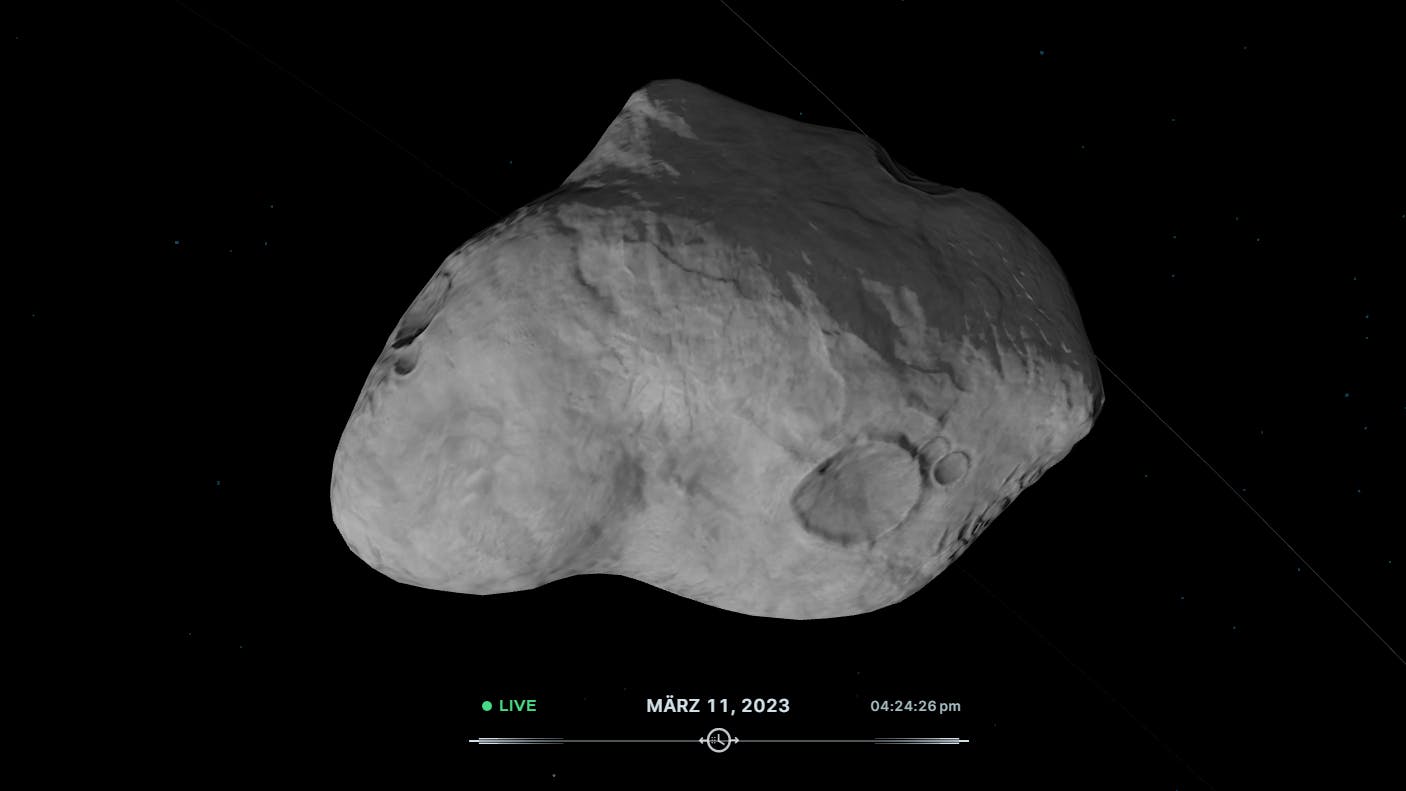 2023 DW ist knapp 50 Meter im Durchmesser.