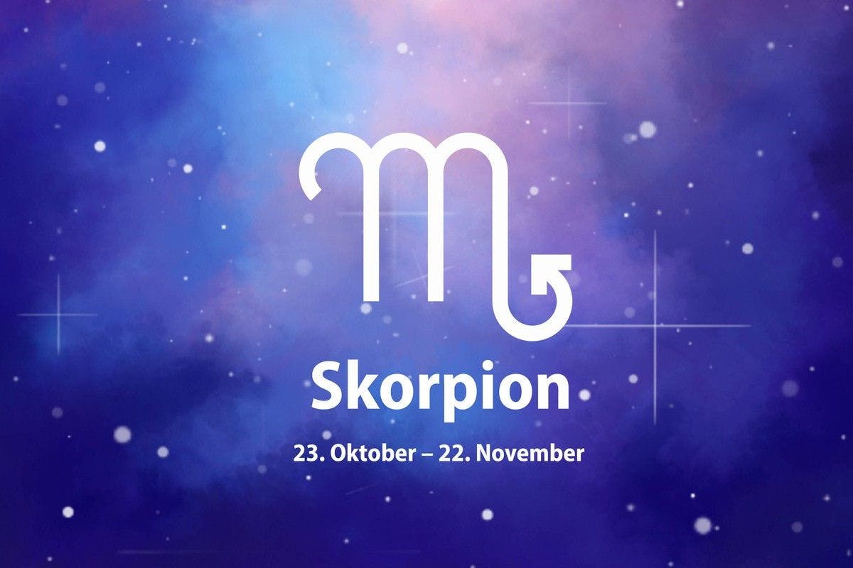 Zum Sternzeichen Skorpion gehören alle, die zwischen dem 23. Oktober und dem 21. November geboren wurden.