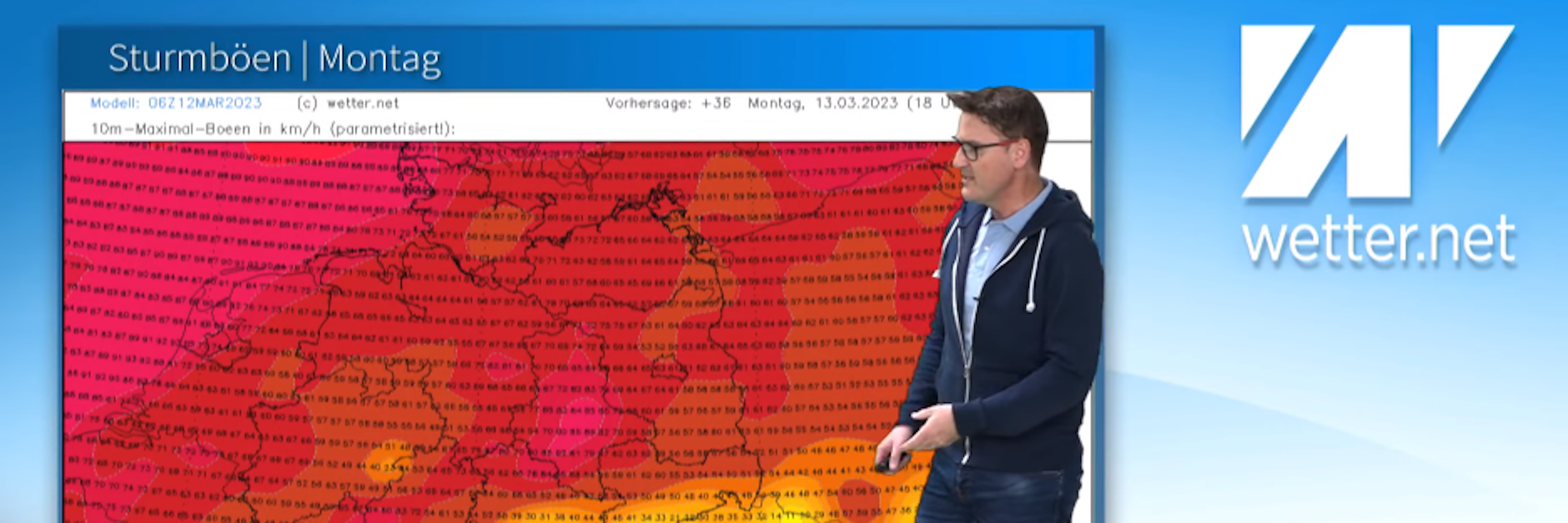 Wetter-Experte Dominik Jung zeigt, wo die Tornadogefahr über Deutschland am größten ist.
