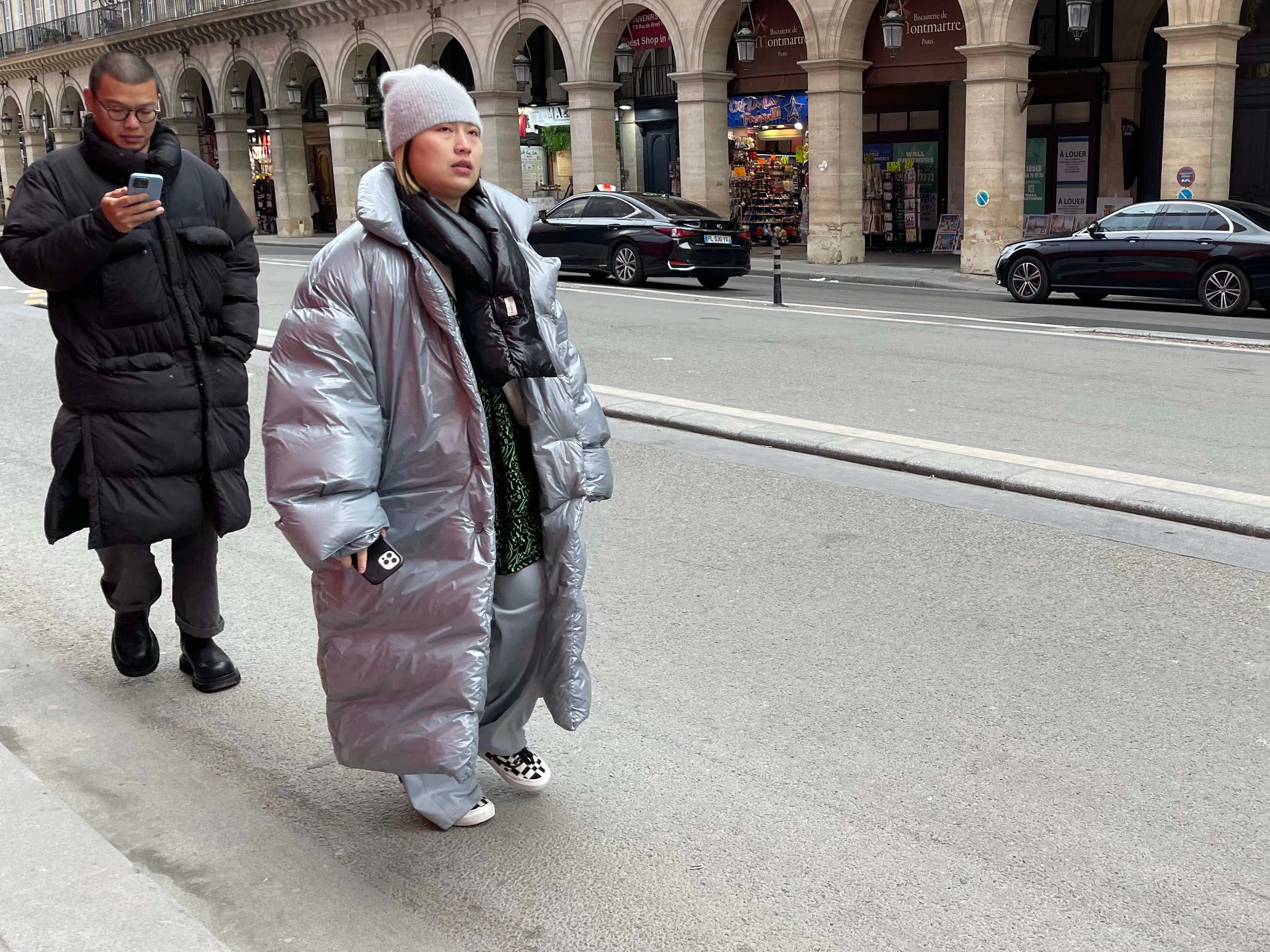 Diese Dame im Michelin-Look friert ganz sicher nicht.