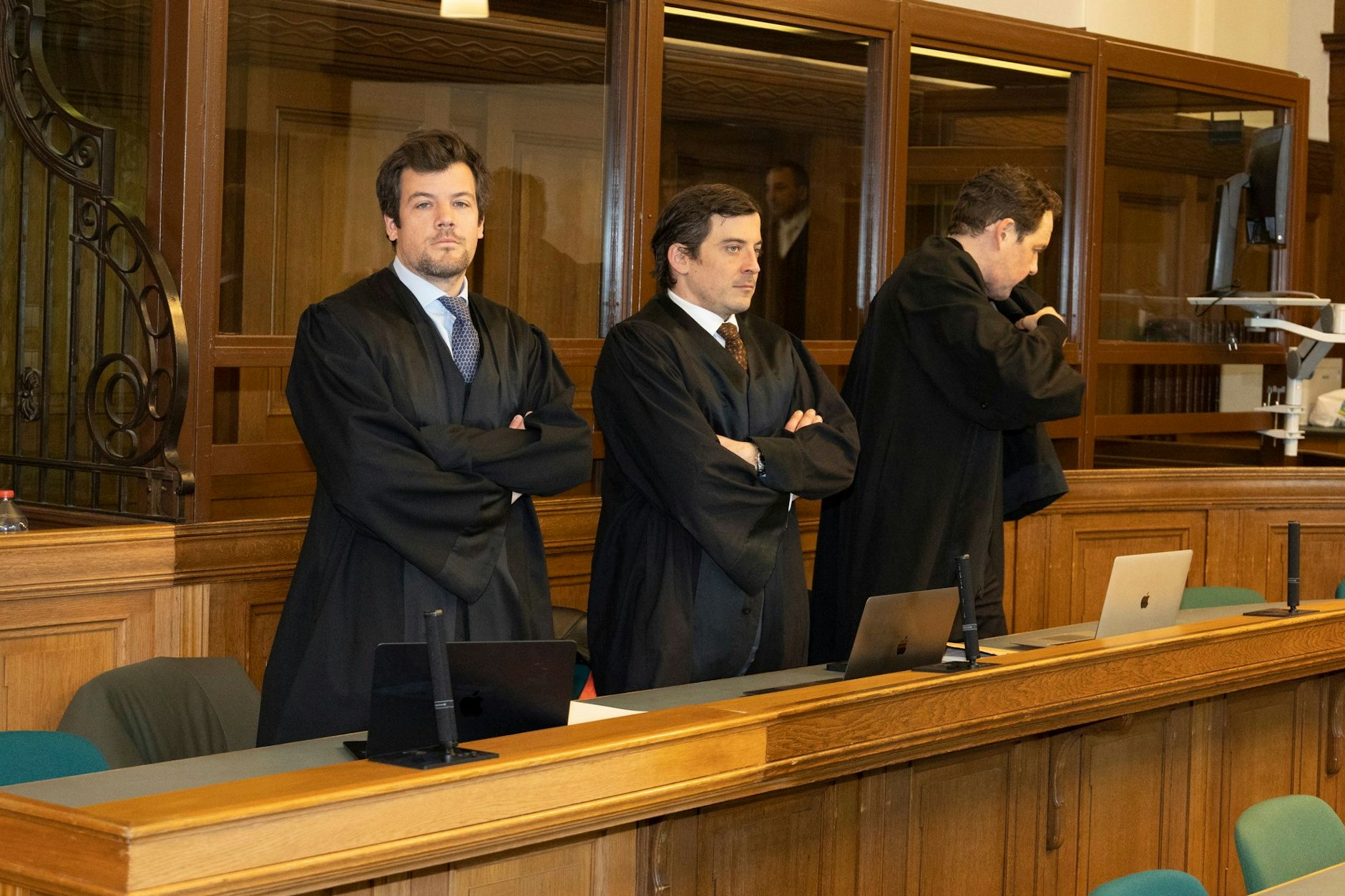 Die Verteidiger von Alan L. und Mohamed F. Die Angeklagten selbst ließen sich nicht für ein Foto vorführen.