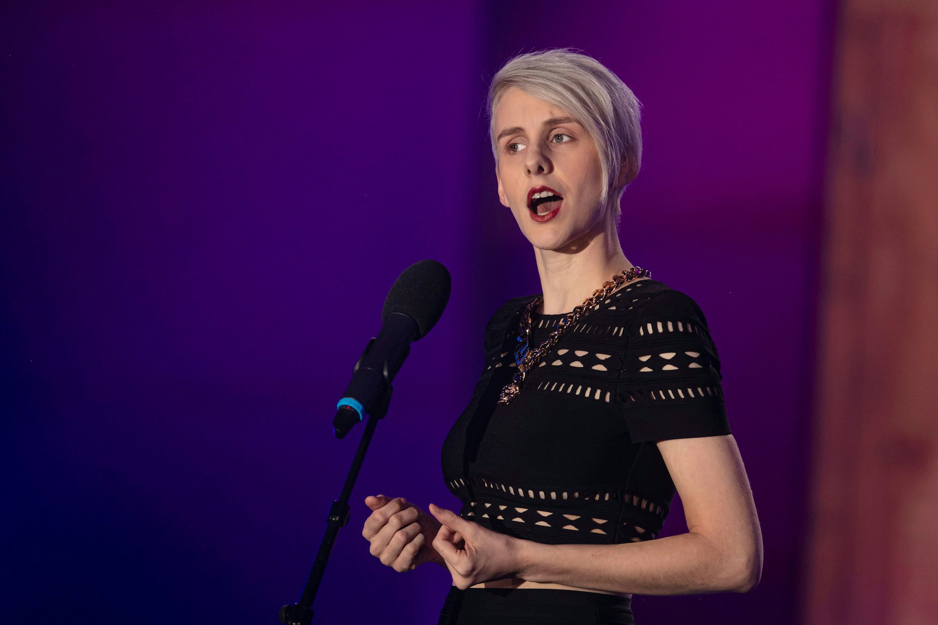 Lisa Eckhart war auch schon im Vorjahr Gast bei der HumorZone im MDR.