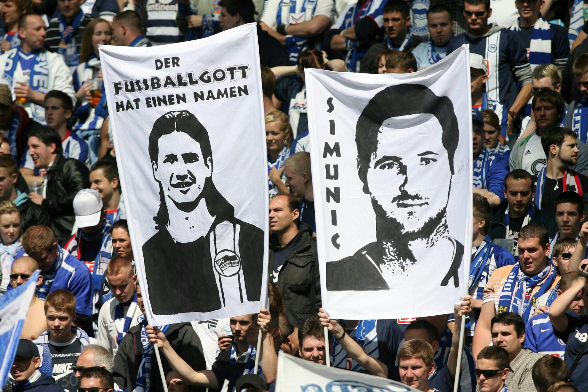Marko Panetlic und Josip Simunic waren bei den Fans von Hertha BSC extrem beliebt. Ersterer schaute nun mal wieder im Olympiastadion vorbei. 