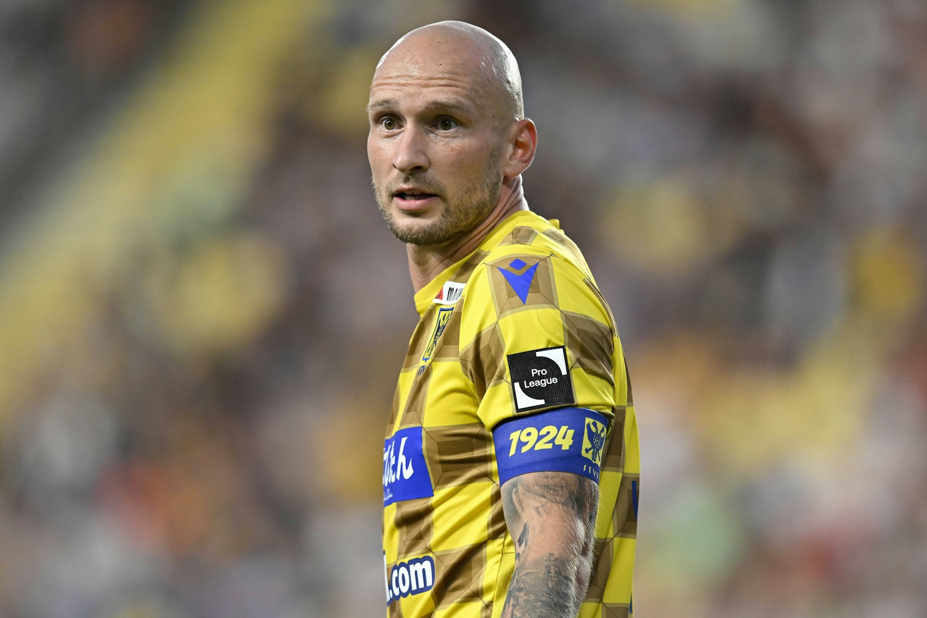Toni Leistner, vier Jahre für den 1. FC Union am Ball, spielt in Belgien bei St. Truiden.&nbsp;
