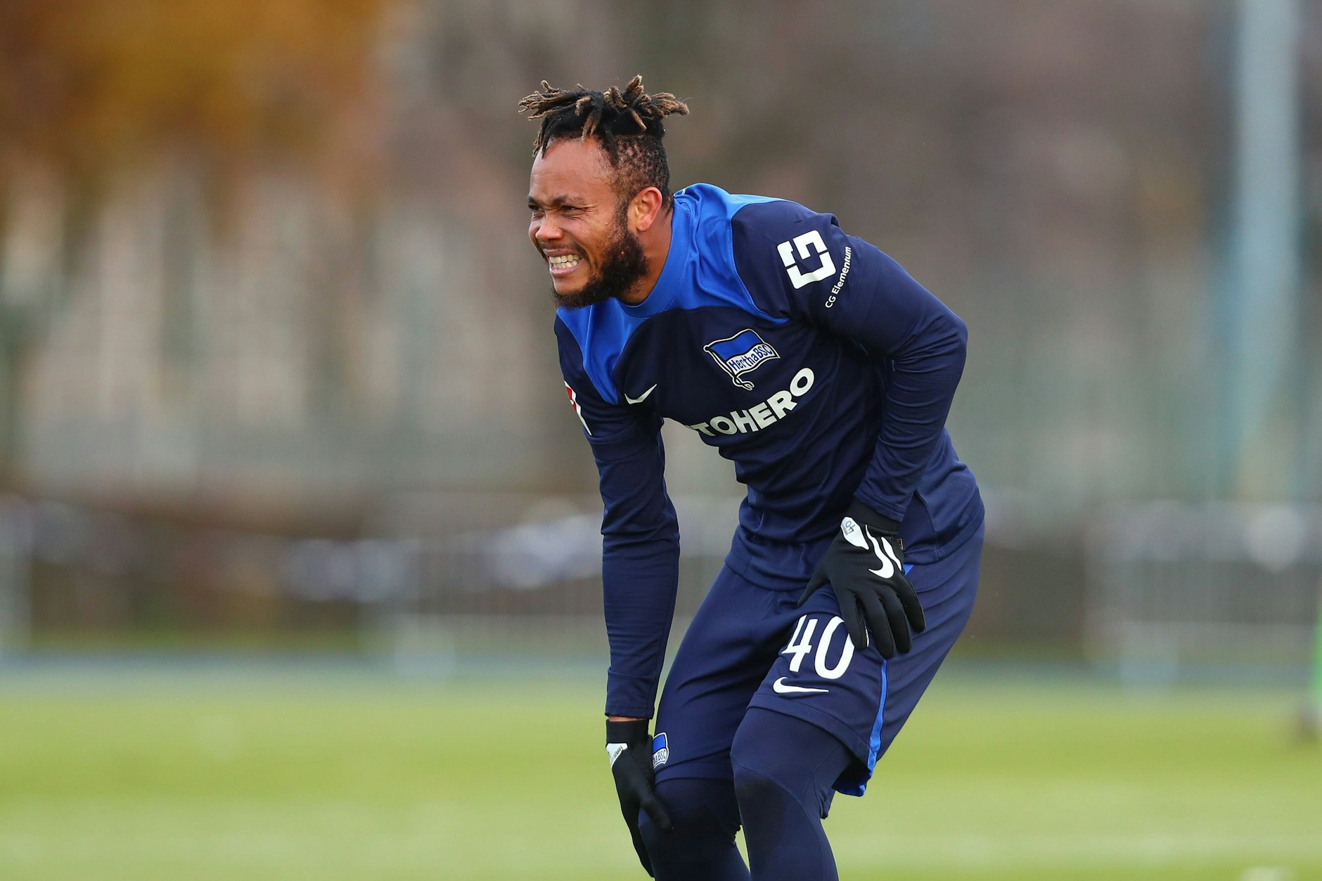 Chidera Ejuke war in der Hinrunde noch ein Hoffnungsträger bei Hertha BSC. Jetzt kämpft er nach einer Knieverletzung um sein Comeback und einen neuen Vertrag.