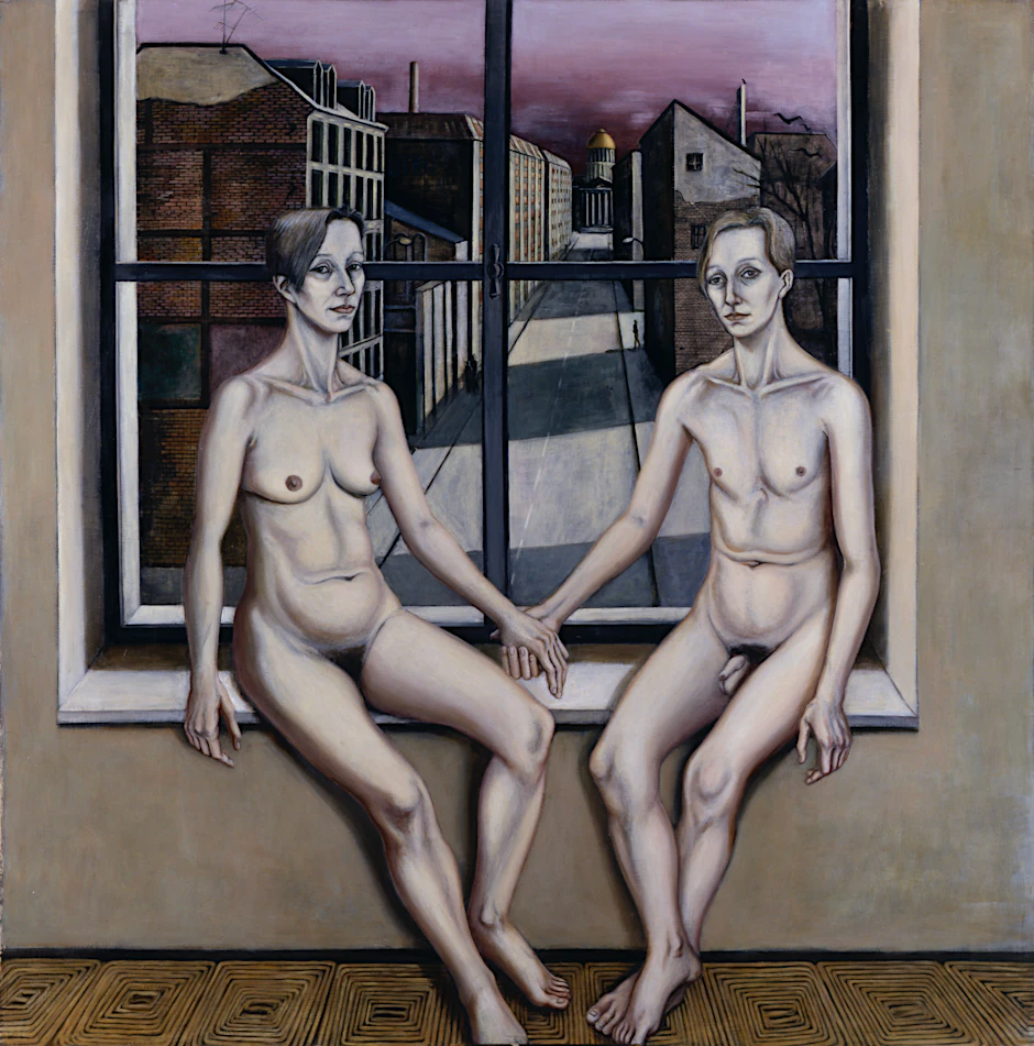 „Ich bin Du“, 1988, Eitempera, Öl auf Hartfaser