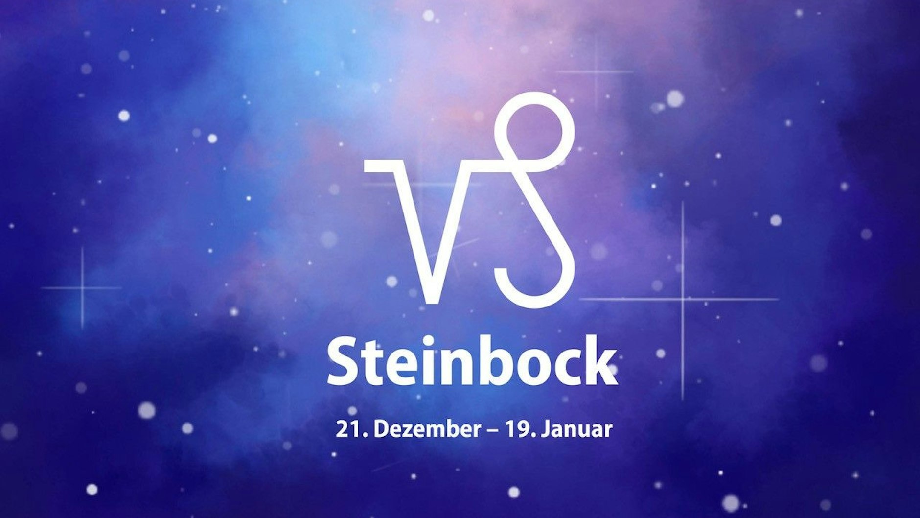 Zum Sternzeichen Steinbock gehören allen, die zwischen dem 22. Dezember und dem 19. Januar geboren wurden. 